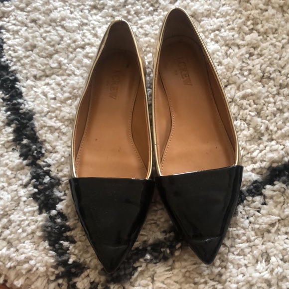 🌸SALE🌸 Black & Gold J.Crew Flats - Picture 3 of 7